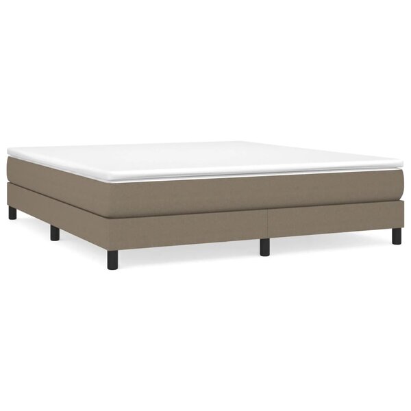 vidaXL Cadre de lit sans matelas taupe 160x200 cm tissu