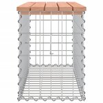 vidaXL Banc jardin design gabion 83x31 5x42 cm bois massif de douglas