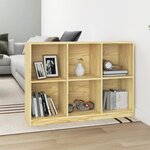 vidaXL Bibliothèque 104x33x76 cm bois de pin massif
