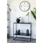 House Nordic Table console avec 2 étagères Avery Noir