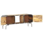 vidaXL Meuble TV 110x30x42 cm Bois massif de manguier