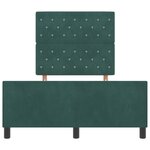 vidaXL Cadre de Lit Vert Foncé 120x190 cm Velours