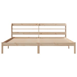 vidaXL Cadre de lit sans matelas 200x200 cm bois massif de pin