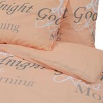 vidaXL Ensemble de housse de couette rose 155x220 cm Coton