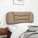 vidaXL Coussin de tête de lit cappuccino 100 cm similicuir