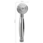 vidaXL Robinet de baignoire à 2 poignées et déviateur de douche Chrome