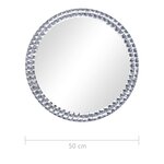 vidaXL Miroir mural 50 cm Verre trempé