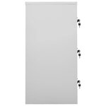vidaXL Armoires à casiers 5 Pièces Gris clair et bleu 90x45x92 5 cm Acier