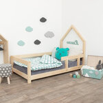 Lit cabane enfant POPPI 90 x 190 verni 1