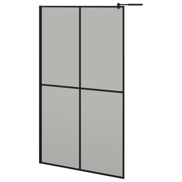vidaXL Écran de douche 118x190 cm Verre trempé foncé