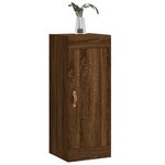 vidaXL Armoire murale chêne marron 34 5x34x90 cm bois d'ingénierie