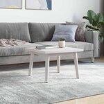 vidaXL Dessus de table blanc 40x40x2 5 cm bois de pin massif