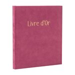 Livre D'or 140 Pages Tranche Or Skandi - Vieux Rose - Exacompta