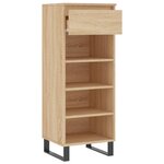 vidaXL Armoire à chaussures Chêne sonoma 40x36x105cm Bois d'ingénierie