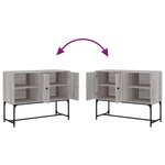 vidaXL Buffet sonoma gris 100x40x79 5 cm bois d'ingénierie