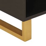vidaXL Meuble TV marron et noir 80x33 5x46 cm bois massif de manguier