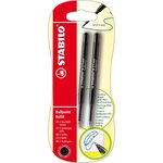 Blister de 2 recharges bille - encre noire x 10 STABILO