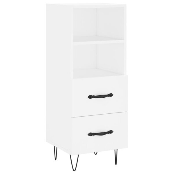 vidaXL Buffet blanc 34 5x34x90 cm bois d'ingénierie