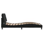 vidaXL Cadre de lit avec LED sans matelas noir 100x200 cm velours