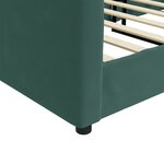 vidaXL Lit de repos vert foncé 100x200 cm velours