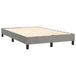 vidaXL Cadre de lit sans matelas gris clair 120x200 cm velours