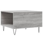 vidaXL Table basse sonoma gris 55x55x36 5 cm bois d'ingénierie