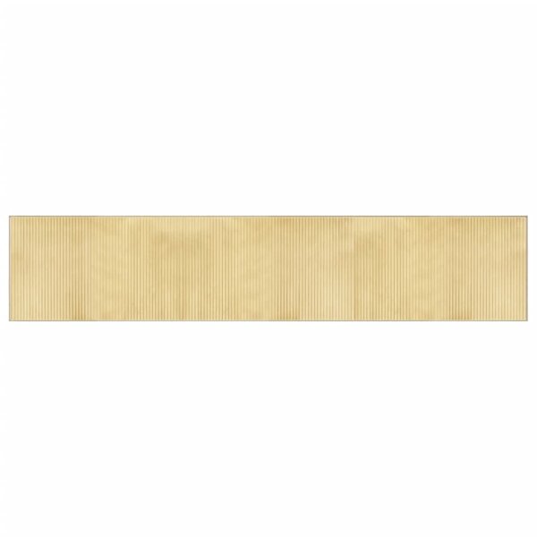 vidaXL Tapis rectangulaire naturel clair 60x300 cm bambou