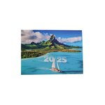 Calendrier de Poche Pliable 2025 - 15 x 10.5 cm - Ile Paradisiaque