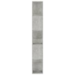 vidaXL Bibliothèque/Séparateur de pièce Gris béton Bois d’ingénierie