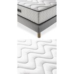 Ensemble matelas mousse PU 25 cm + Sommier 140 x 190 cm