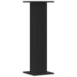 vidaXL Supports pour plantes 2 Pièces noir 30x30x95 cm bois d'ingénierie