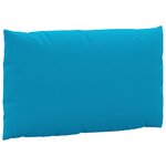 vidaXL Coussins de palette lot de 2 bleu clair tissu oxford