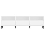 vidaXL Meuble TV blanc 150x30x44 5 cm bois d'ingénierie