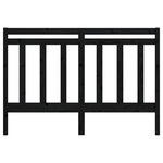 vidaXL Tête de lit Noir 156x4x100 cm Bois massif de pin