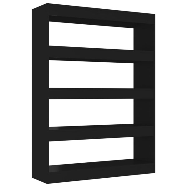 vidaXL Bibliothèque/Séparateur de pièce Noir 100x30x135 cm