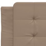 vidaXL Cadre de lit sans matelas cappuccino 100x200 cm similicuir