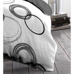 Parure de couette - 1 housse de couette 220 x 240 cm + 2 taies d'oreiller 63 x 63 cm - Gris clair
