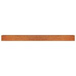 vidaXL Lit surélevé de jardin rouillé 600x80x45 cm acier corten