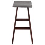 vidaXL Tabourets de bar lot de 2 gris foncé tissu