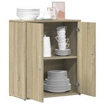 vidaXL Buffet chêne sonoma 60x31x70 cm bois d'ingénierie