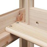 vidaXL Lit haut avec toit 80x200 cm bois de pin massif