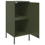 vidaXL Buffet vert olive 36x39x79 cm acier laminé à froid