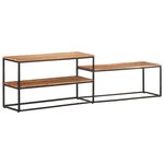 vidaXL Meuble TV 180x30x50 cm Bois d'acacia massif