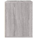 vidaXL Table de chevet murale Sonoma gris 50x36x47 cm
