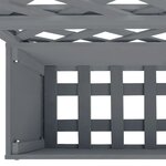 vidaXL Jardinières en treillis 2 Pièces Gris 65x33x135 cm WPC