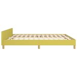 vidaXL Cadre de lit sans matelas vert 160x200 cm tissu