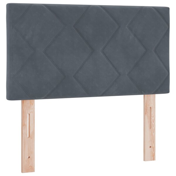Tête de lit vidaXL Design en Blocs de Diamant Gris Sombre 80 cm Velours