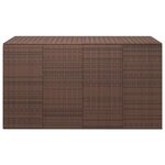 vidaXL Boîte à coussins de jardin Résine tressée 194x100x103 cm Marron