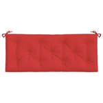 vidaXL Coussins de banc jardin lot de 2 rouge 120x50x7 cm tissu Oxford