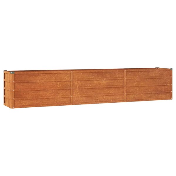 vidaXL Lit surélevé de jardin rouillé 240x40x45 cm acier corten